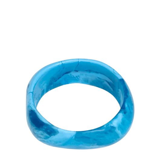 Large Organic Bangle | Sky