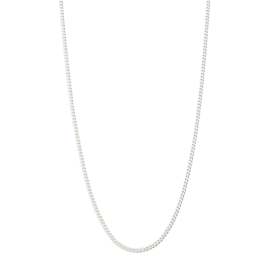 Bespoke Curb Chain | 16-18" Sterling Silver