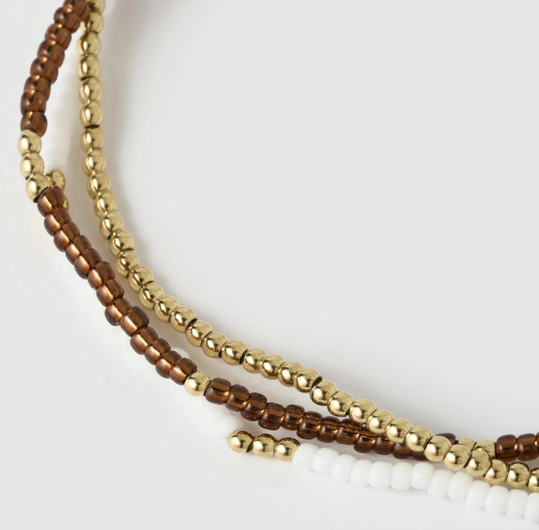 Sunny Bracelet Set | Coffee