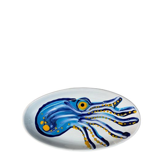 Small Oval Platter | Octopus
