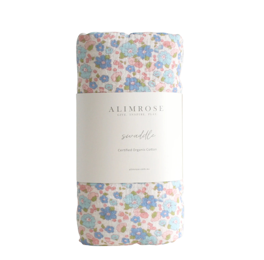 Muslin Swaddle | Liberty Blue