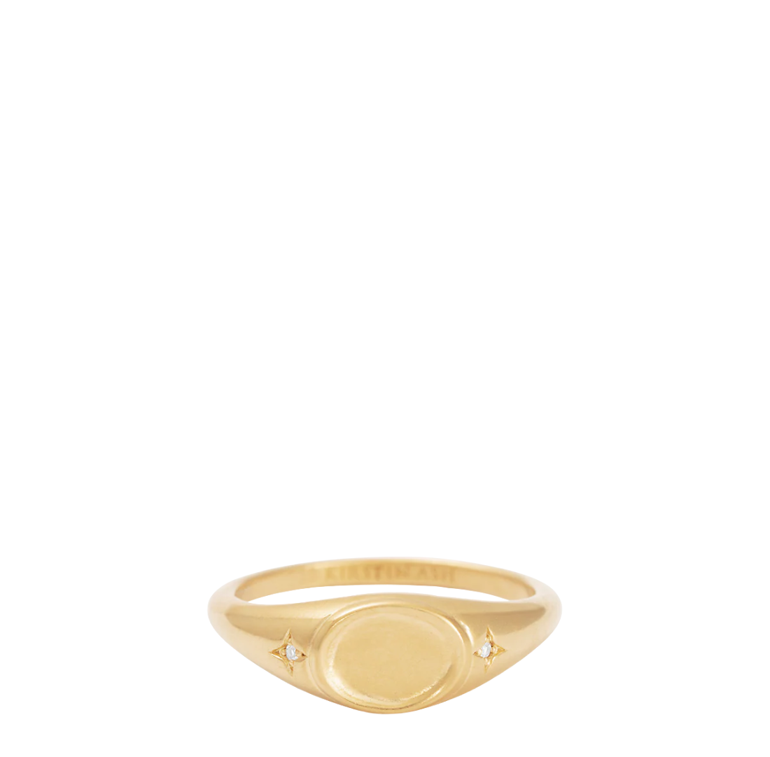 Align Signet Ring | 18k Gold Vermeil