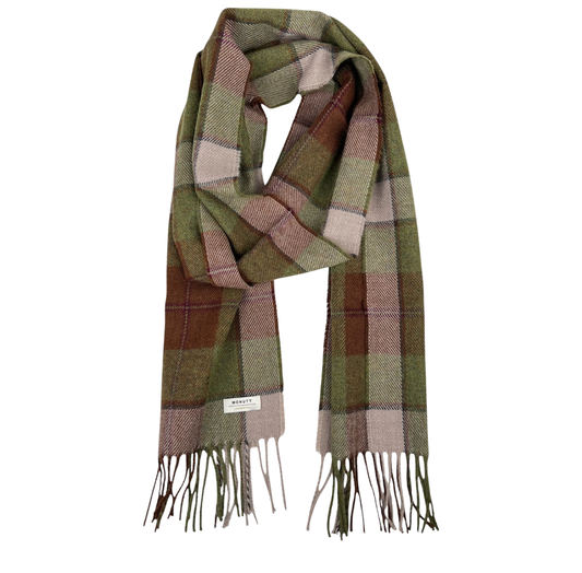 Merino Lambswool Scarf | Autumn Plaid