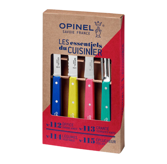 Opinel Les Essentiels Pop80 Kitchen Knife Set | Set of 4