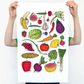 Fruit & Veg | Art Tea Towel