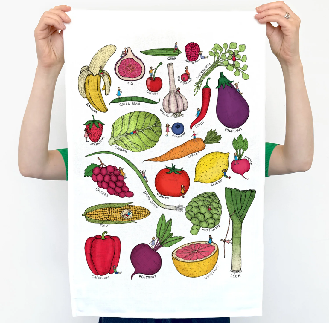 Fruit & Veg | Art Tea Towel
