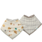 Bandana Bib | French Breakfast | Set 2
