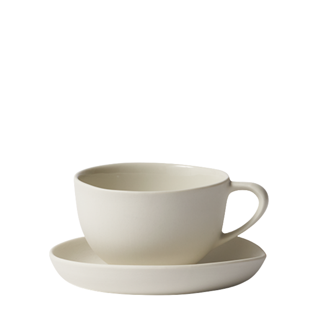 Teacup + Saucer | Milk