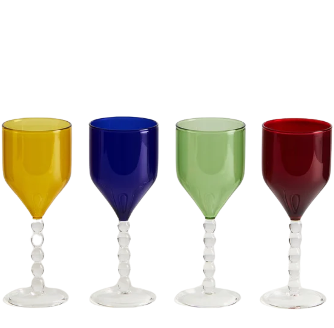 Perle Baroque Wine Glasses | Set of 4