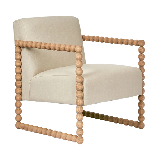 Bobbin Armchair | Oak + Linen