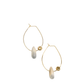 Joie De Vivre Earrings Gold | Sandy Pearl