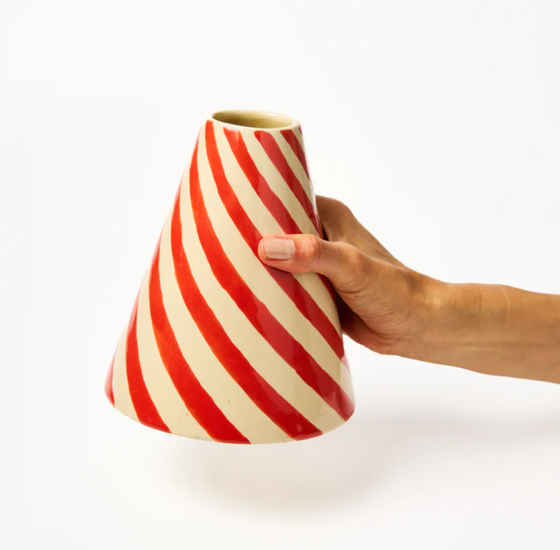 Jester Vase | Raspberry Swirl