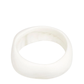 Large Organic Bangle | Swirl White Clear
