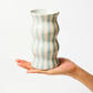 Palma Pale Blue Stripe Vase