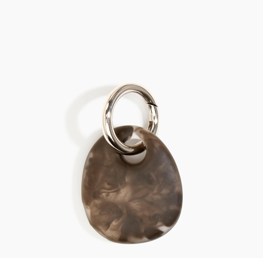 Earth Keyring | Cocoa | Gunmetal