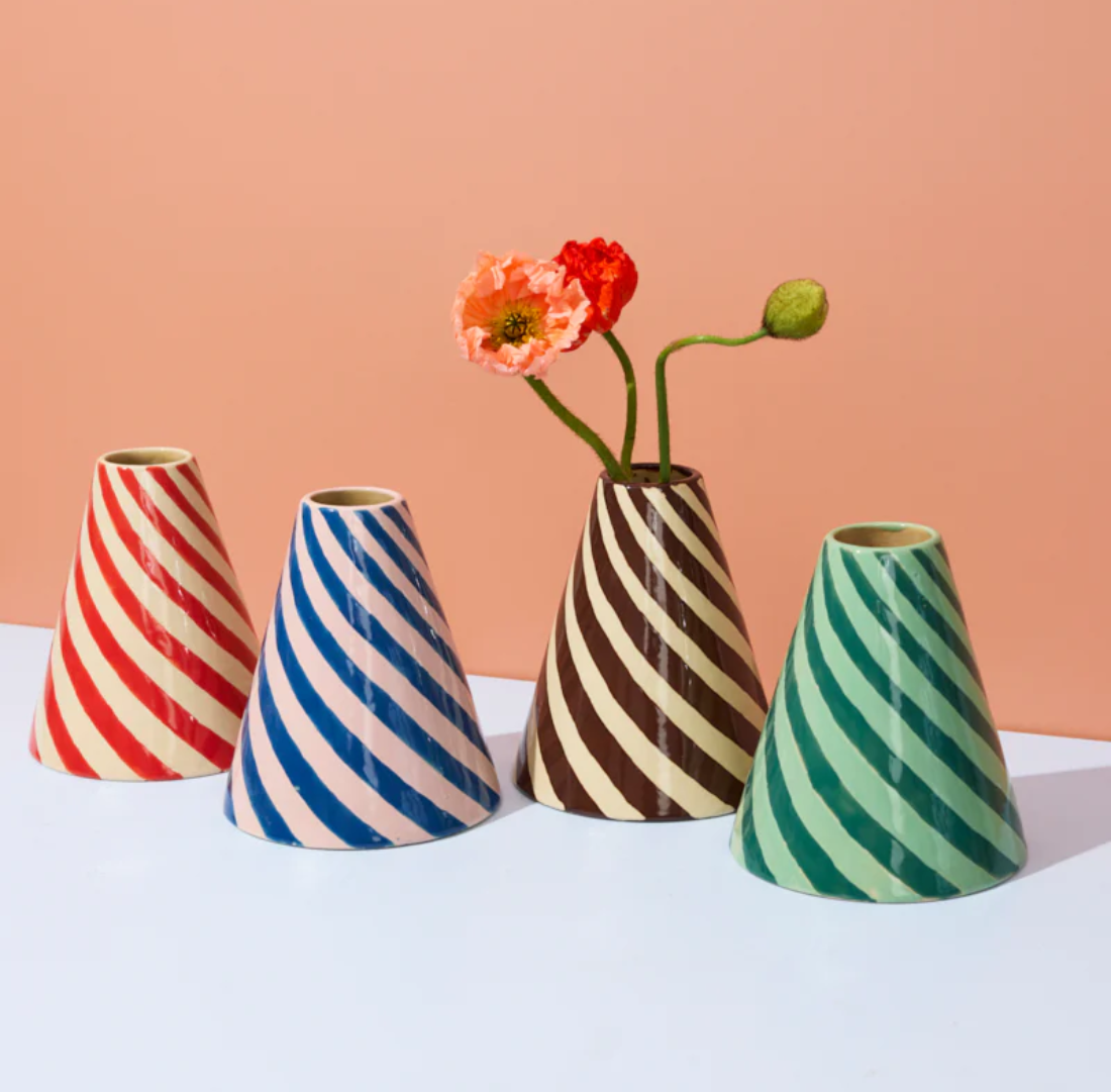 Jester Vase | Raspberry Swirl