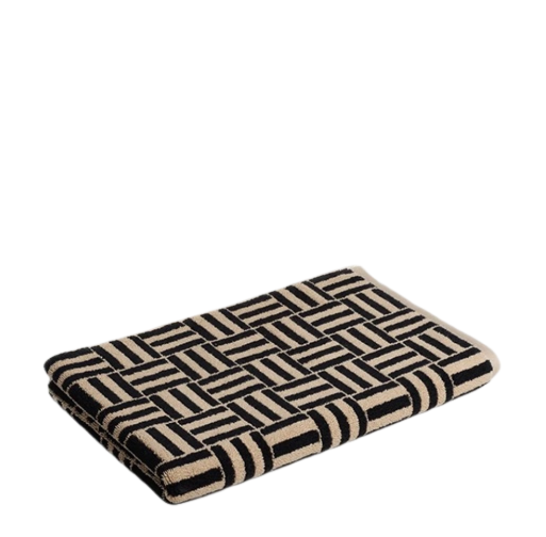 Saroma Bath Mat |  Sand + Noir | 30% Off