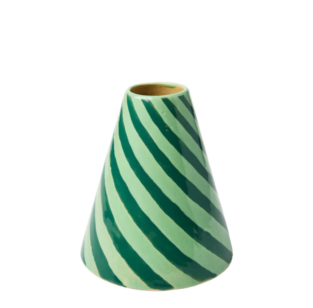 Jester Vase | Mint Swirl