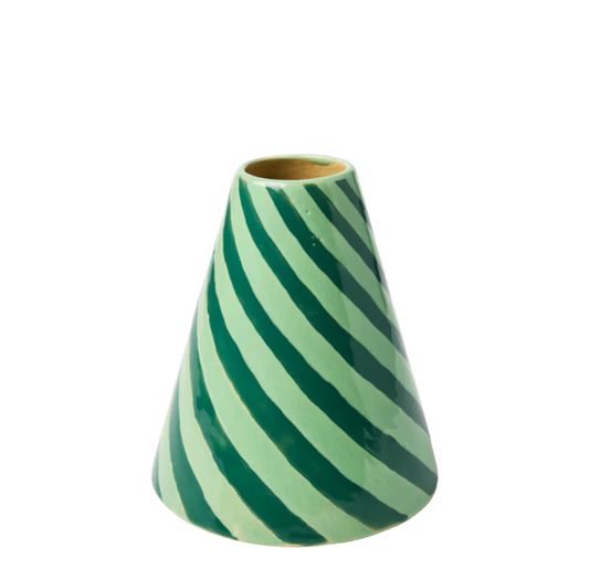 Jester Vase | Mint Swirl