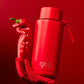Flip Straw Lid + Strap | Atomic Red