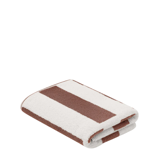 Stack Brick Bath Mat | Coffee + Ivory