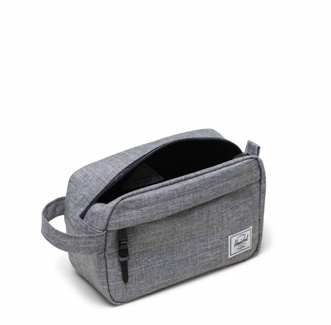 Herschel Chapter Travel Kit | Raven Crosshatch