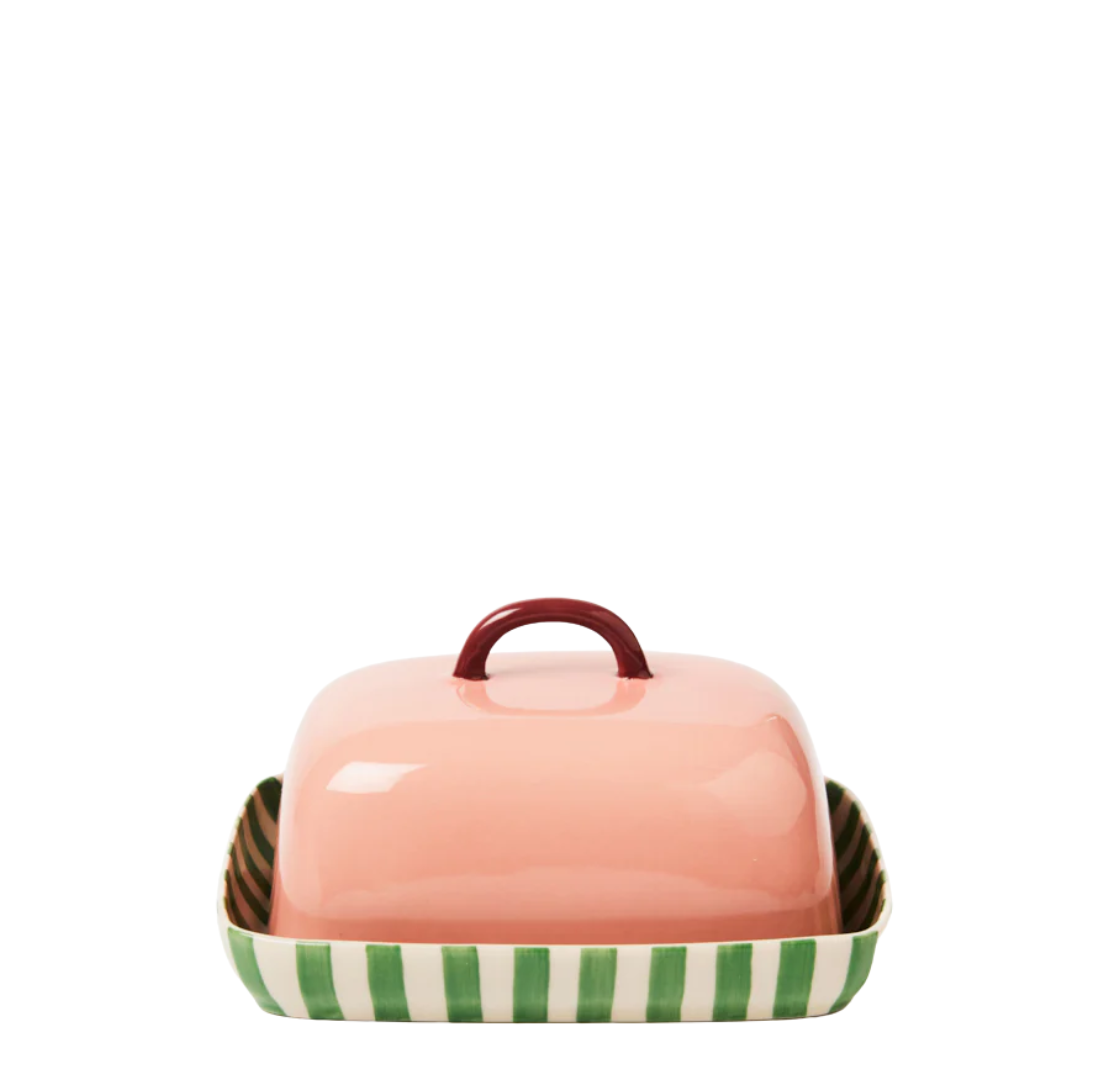 Bloomie Pink Butter Dish