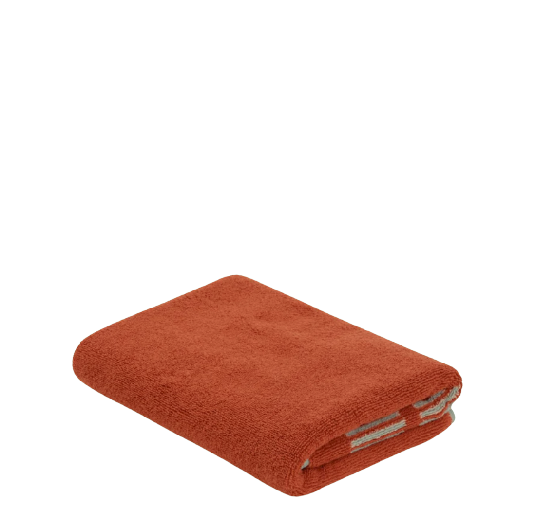 Dual Dash Brick Bath Mat | Terracotta + Stone