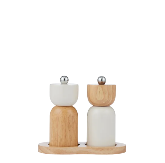 Wood S&P 3 Piece Set | Ivory