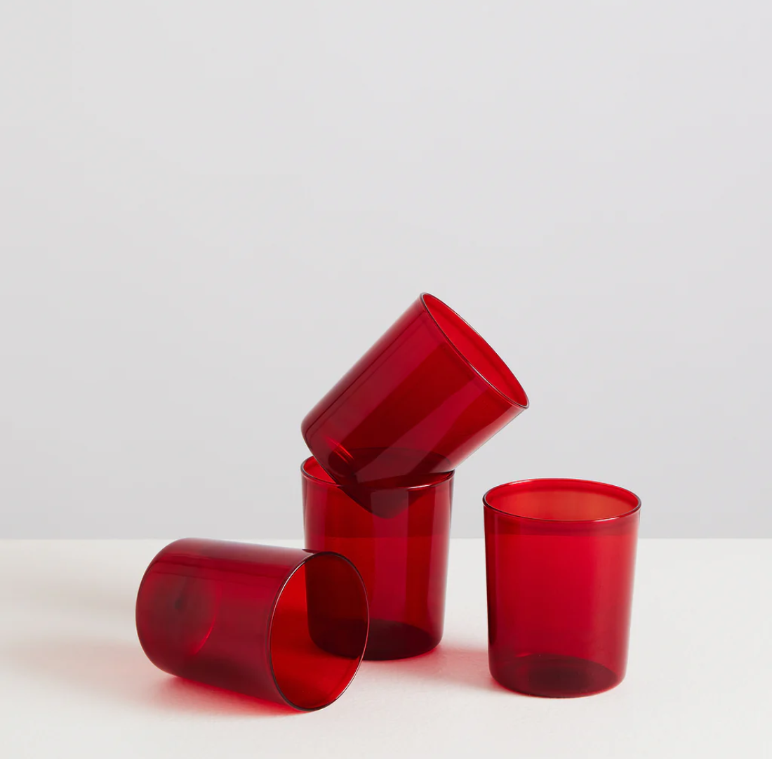 Gobelets x 4 | Rouge | Lge