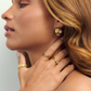 Eros Gold Textured Ring