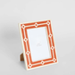 Sasha Bone Inlay Photo Frame | Orange