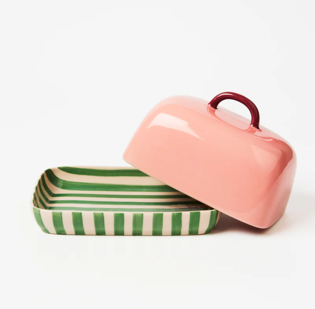 Bloomie Pink Butter Dish