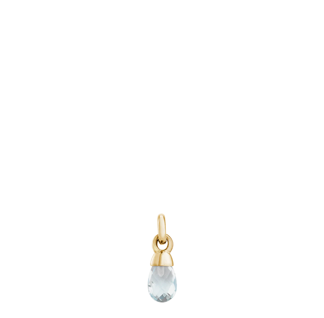 Light Blue Topaz Gemstone | 18k Gold Vermeil