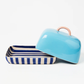Bloomie Blue Butter Dish