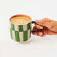 Bloomie Green Check Mug