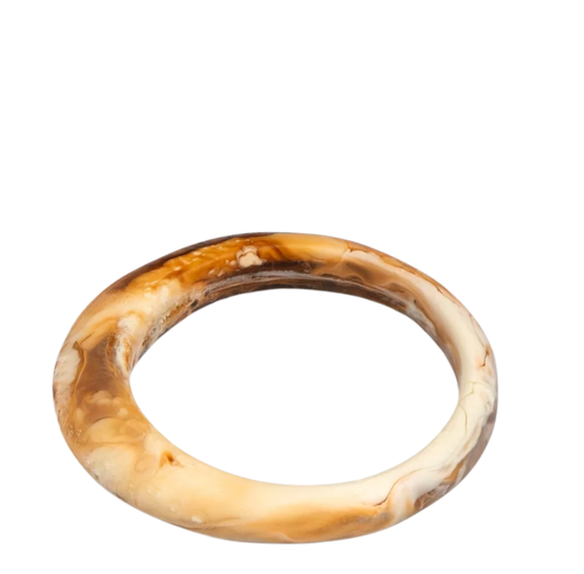 Small Organic Bangle | Light Horn