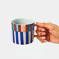 Bloomie Blue Stripe Mug