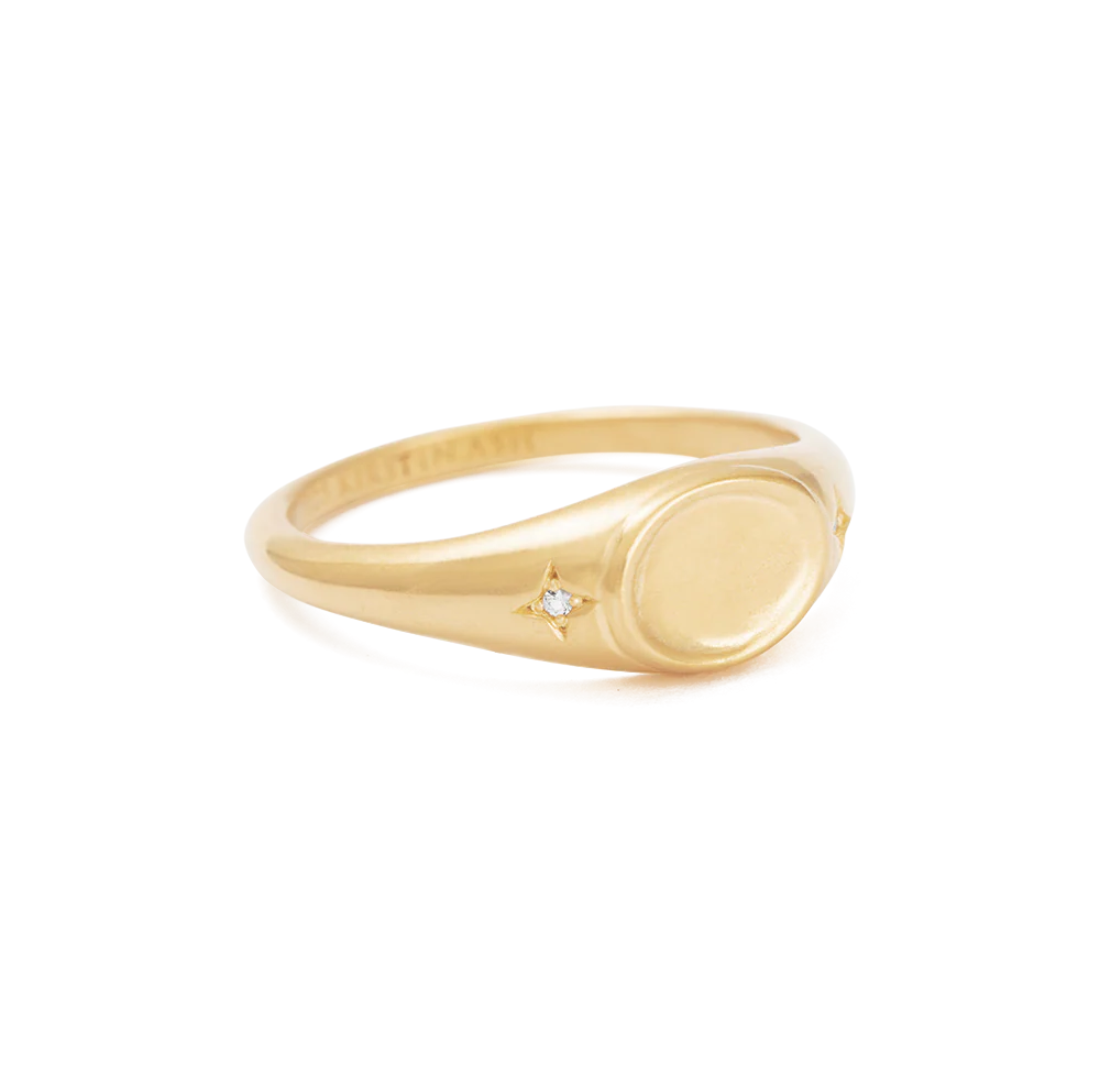 Align Signet Ring | 18k Gold Vermeil