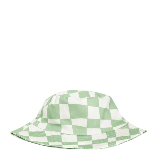 Baby Cotton Hat | Sage Check | 1 - 3 Years