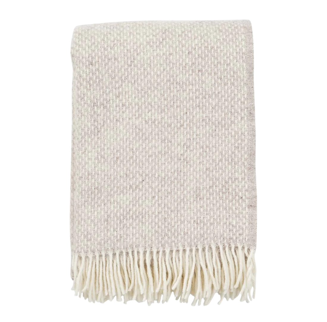 Blanket | Beige | Brushed Lambswool