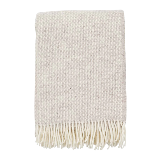 Blanket | Beige | Brushed Lambswool