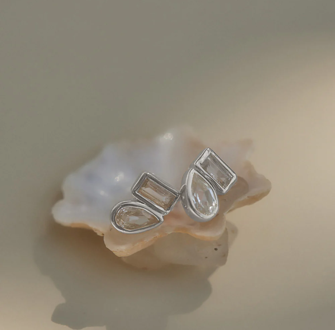 Place Studs | Sterling Silver