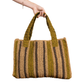 Stripe Raffia Bag | Olive
