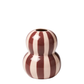 Fonda Vase | Burgundy Pink Stripe