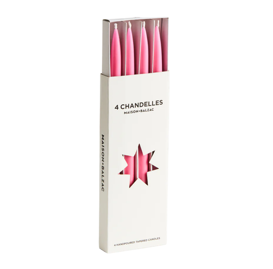 Chandelles x 4 | Very Pink