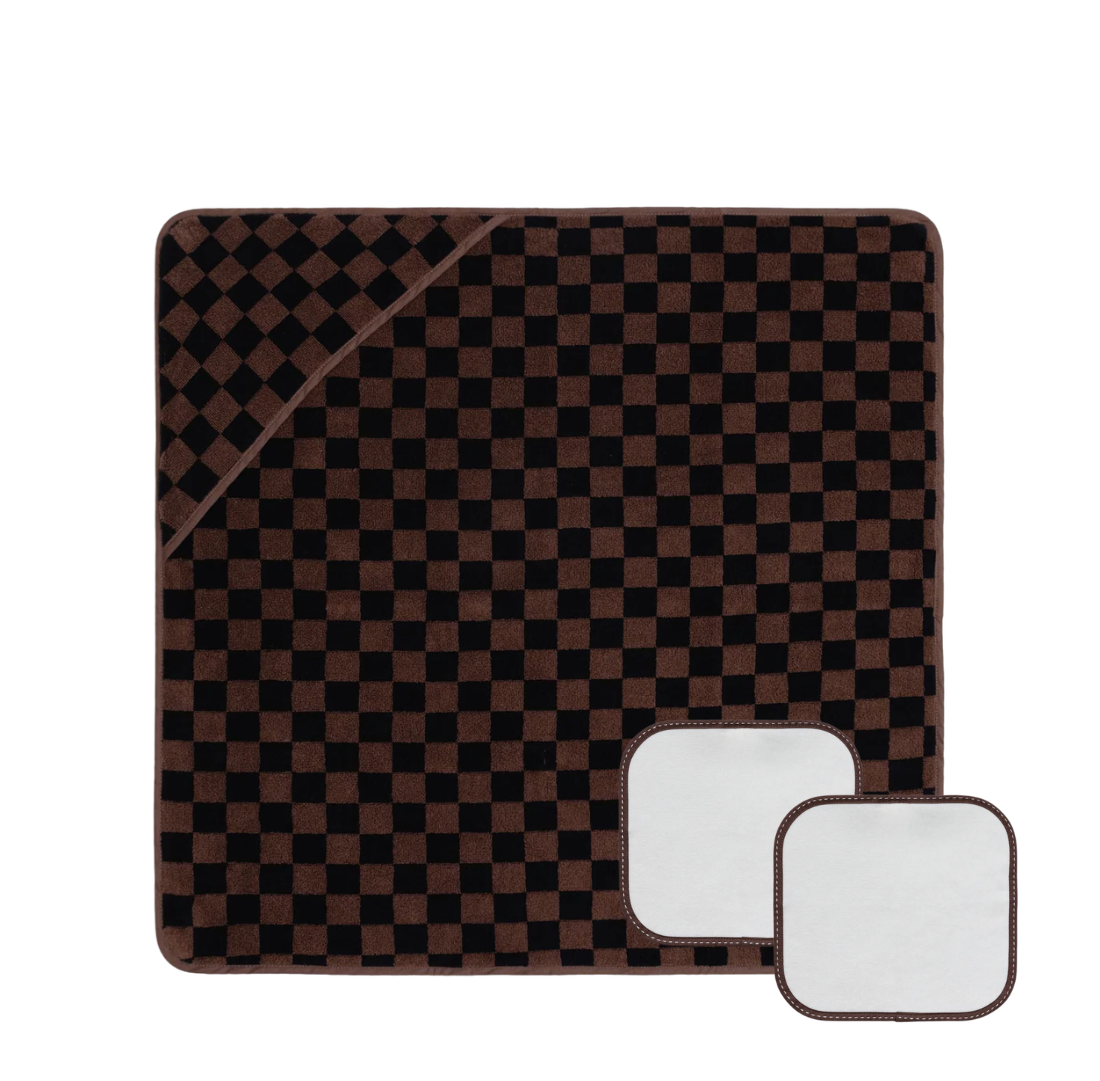 Baina Baby Towelling Set | Tabac + Noir