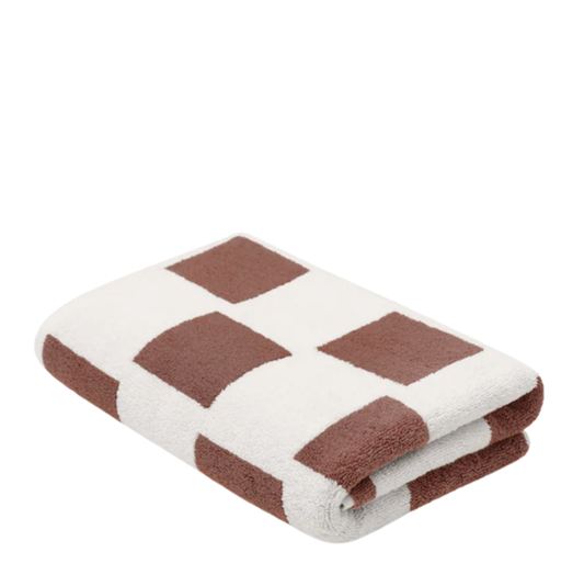 Brick Bath Towel | Coffee + Ivory