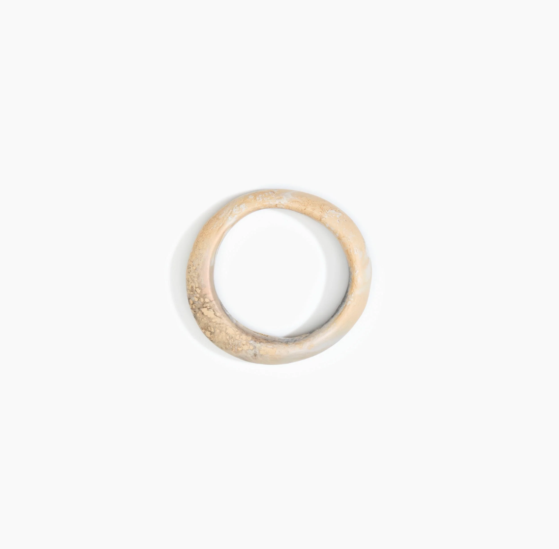 Small Organic Bangle | Sandy Pearl