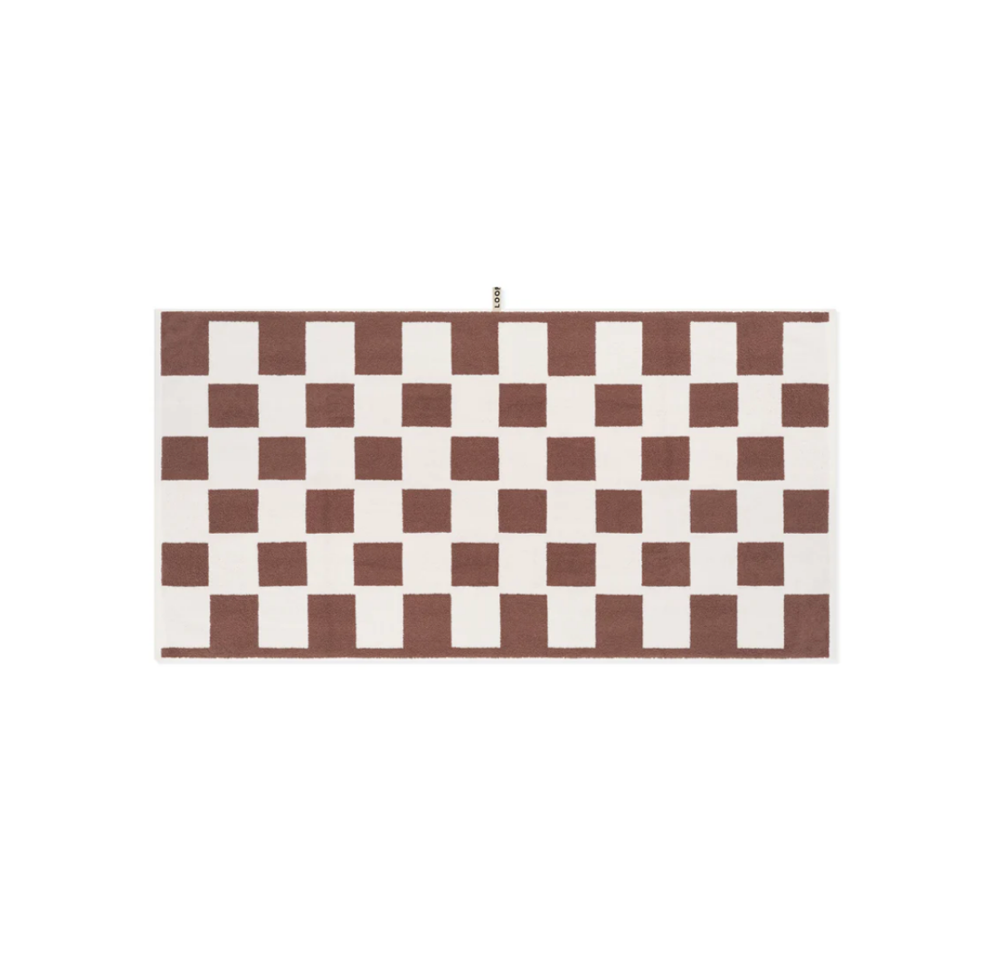 Brick Bath Towel | Coffee + Ivory